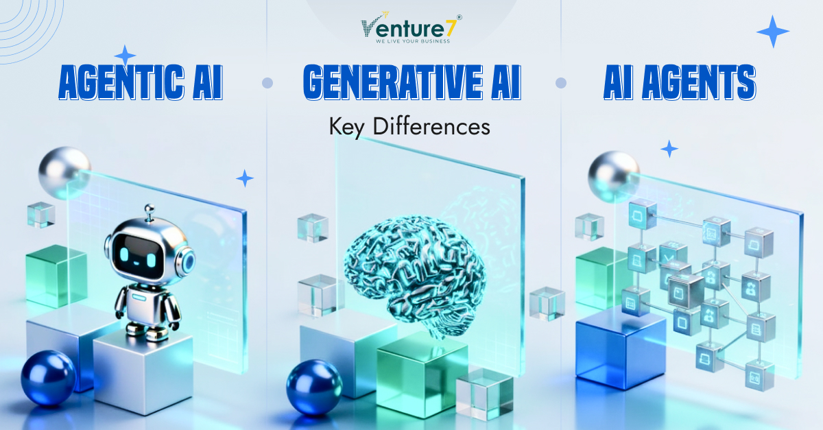 Agentic AI vs Generative AI vs AI Agents: Key Differences